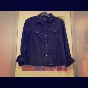 RTA Black denim shirt